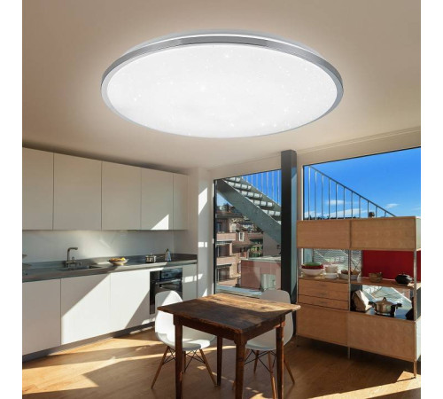 Светильник светодиодный накладной ЭРА Классик SPB-6 Chrome 70 Вт с пультом ДУ SPB-6-70-RC Chrome