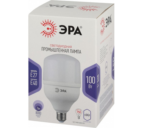 Лампа светодиодная Эра Стандарт LED POWER T160-100W-6500-E27/E40