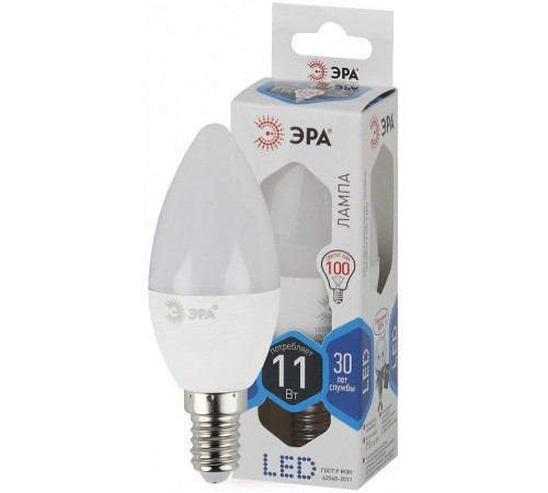 Лампа светодиодная Эра Стандарт LED B35-11W-840-E14