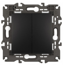 Переключатель двухклавишный без рамки Эра Эра Elegance 14-1106-05