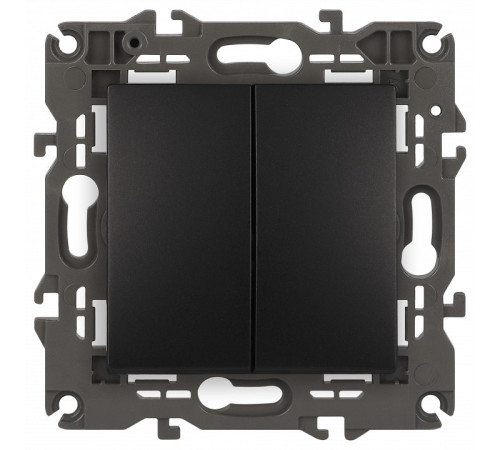 Переключатель двухклавишный без рамки Эра Эра Elegance 14-1106-05