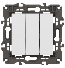 Выключатель трехклавишный без рамки Эра Эра Elegance 14-1107-01