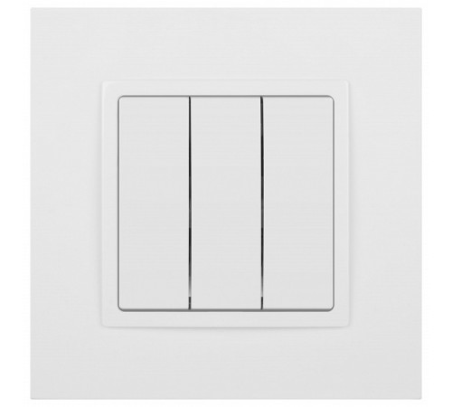 Выключатель трехклавишный без рамки Эра Эра Elegance 14-1107-01