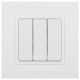 Выключатель трехклавишный без рамки Эра Эра Elegance 14-1107-01