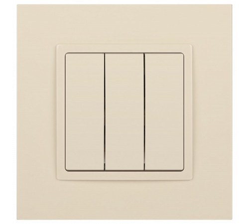 Выключатель трехклавишный без рамки Эра Эра Elegance 14-1107-02