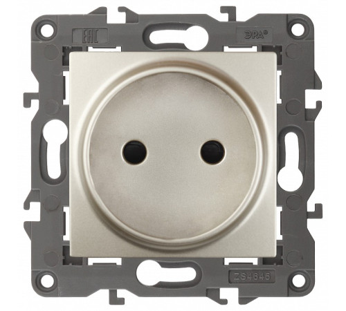 Розетка без заземления, без рамки Эра Эра Elegance 14-2105-04