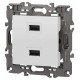 Розетка 2хUSB type A без рамки Эра Эра Elegance 14-4110-01