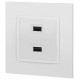 Розетка 2хUSB type A без рамки Эра Эра Elegance 14-4110-01