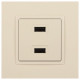 Розетка 2хUSB type A без рамки Эра Эра Elegance 14-4110-02