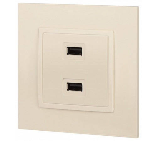 Розетка 2хUSB type A без рамки Эра Эра Elegance 14-4110-02