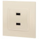 Розетка 2хUSB type A без рамки Эра Эра Elegance 14-4110-02