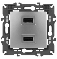 Розетка 2хUSB type A без рамки Эра Эра Elegance 14-4110-03
