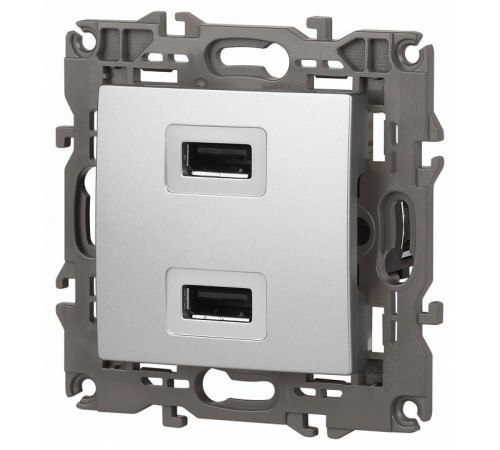 Розетка 2хUSB type A без рамки Эра Эра Elegance 14-4110-03