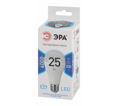 Лампа светодиодная Эра Стандарт LED A65-25W-840-E27