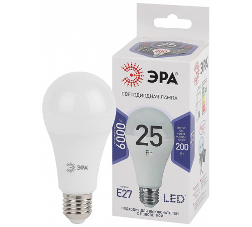 Лампа светодиодная Эра Стандарт LED A65-25W-860-E27