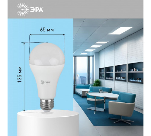 Лампа светодиодная Эра Стандарт LED A65-25W-860-E27