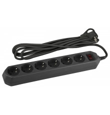 Удлинитель с выключателем Эра  USF-6es-1,5m-B-BOX