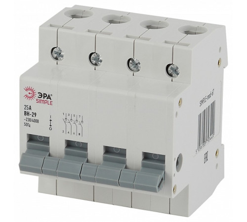 Выключатель нагрузки 4P Эра ВН-29 SIMPLE-mod-68