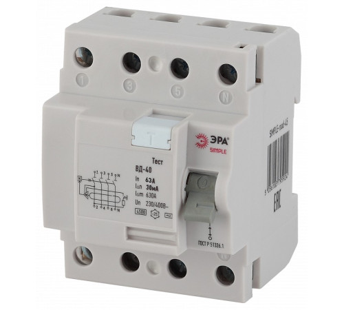 Устройство защитного отключения 4P Эра ВД-40 SIMPLE-mod-46