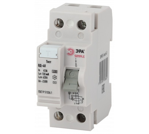 Устройство защитного отключения 2P Эра ВД-40 SIMPLE-mod-48