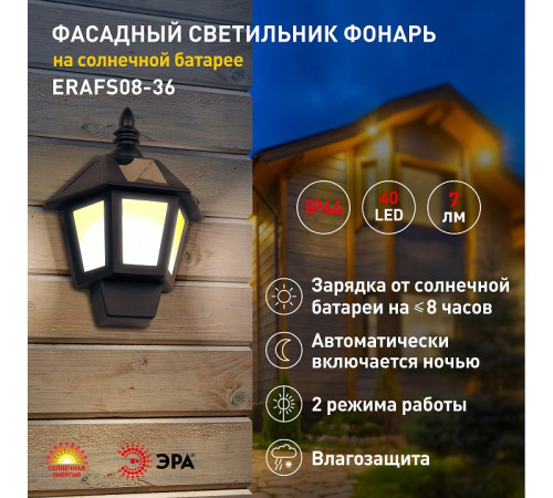 Накладной светильник Эра ERAFS08-36