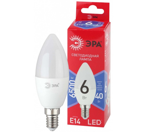 Лампа светодиодная Эра LED B35-6W-865-E14 R