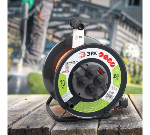 Удлинитель Эра RMx-4es-3x1.5-30m-IP44