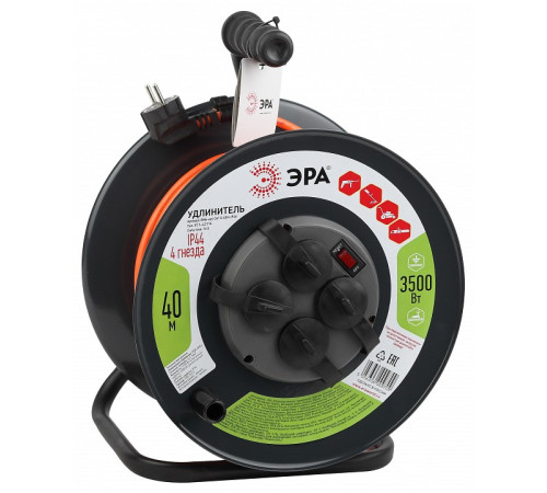 Удлинитель Эра RMx-4es-3x1.5-40m-IP44