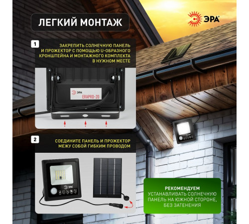 Настенно-потолочный прожектор Эра ERAPRO-20