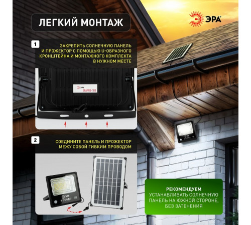 Настенно-потолочный прожектор Эра ERAPRO-100