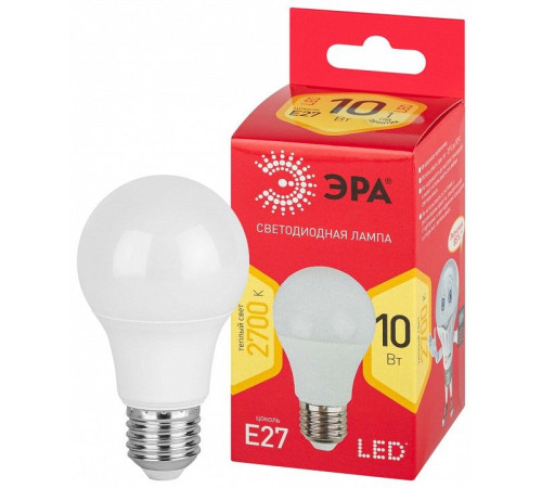 Лампа светодиодная Эра LED A60-10W-827-E27 R