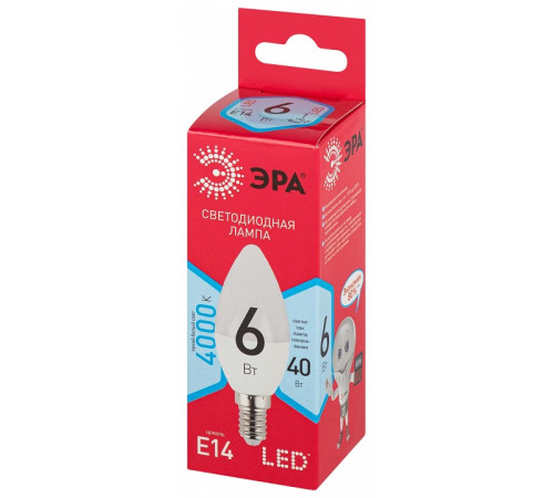 Лампа светодиодная Эра LED B35-6W-840-E14 R