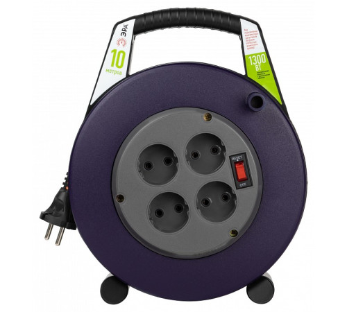 Удлинитель с выключателем Эра BPx-4-2x0,75-10m