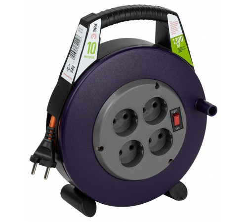 Удлинитель с выключателем Эра BPx-4-2x0,75-10m