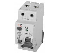 Дифференциальный автоматический выключатель электронный 1P+N Эра АД-32 D32E2C20АC30P