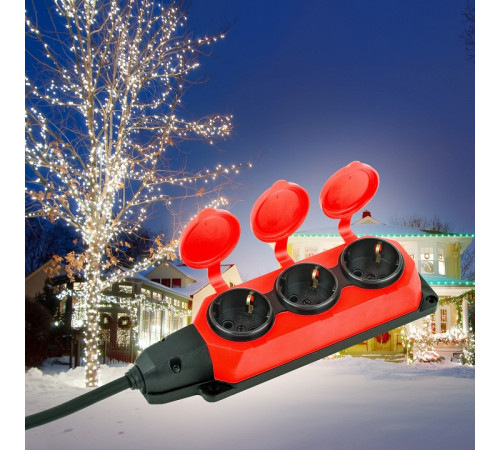 Удлинитель на катушке ЭРА UK-3e-3x1,5-10m-IP44(KG) 3 розетки 10 м 3х1.5 мм² IP44 UK-3e-3x1,5-10m-IP44(KG)