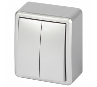 Выключатель двухклавишный Эра Эра Эксперт 11-1204-03