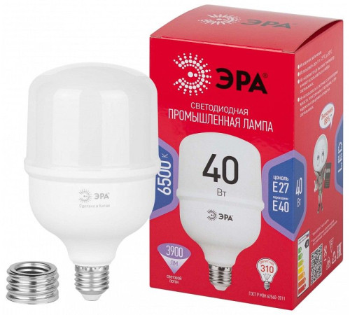 Лампа светодиодная Эра LED POWER T100-40W-6500-E27/E40 R