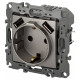Розетка с заземлением и со шторкой и 2хUSB, без рамки Эра Эра 12 12-4109-16