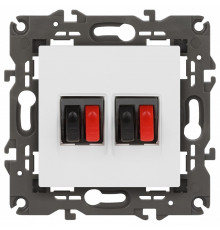 Розетка акустическая без рамки Эра Эра Elegance 14-3112-01М