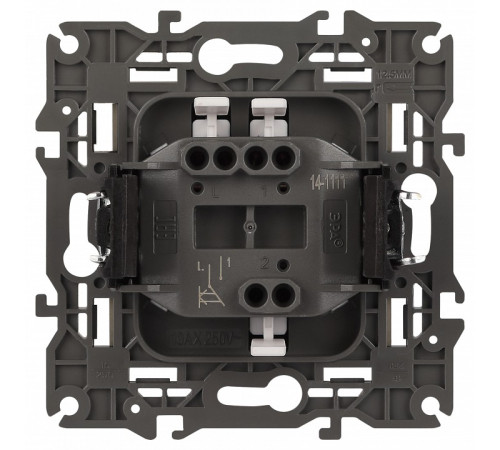 Выключатель одноклавишный без рамки Эра Эра Elegance 14-1111-16