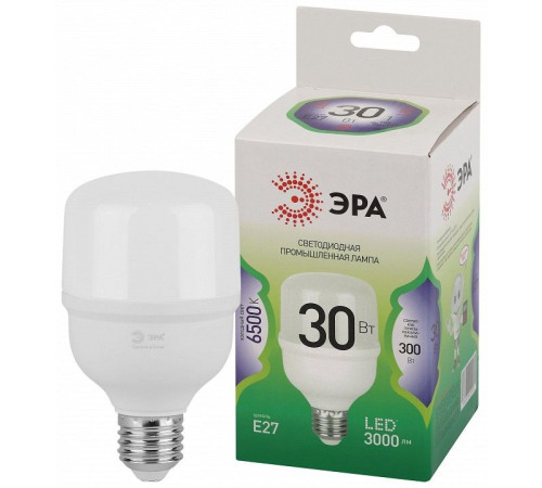 Лампа светодиодная ЭРА Green Line POWER T70 30 Вт 6500 K E27 LED POWER T70-30W-865-E27 GL