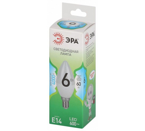 Лампа светодиодная Эра Green Line LED B35-6W-840-E14 GL