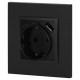 Розетка с заземлением и со шторкой и 2хUSB, без рамки Эра Эра Elegance 14-4108-05