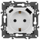 Розетка с заземлением и со шторкой и 2хUSB, без рамки Эра Эра Elegance 14-4108-01