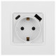 Розетка с заземлением и со шторкой и 2хUSB, без рамки Эра Эра Elegance 14-4108-01