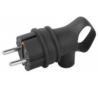 Вилка угловая ЭРА с заземлением IP44 VX12-B-IP44