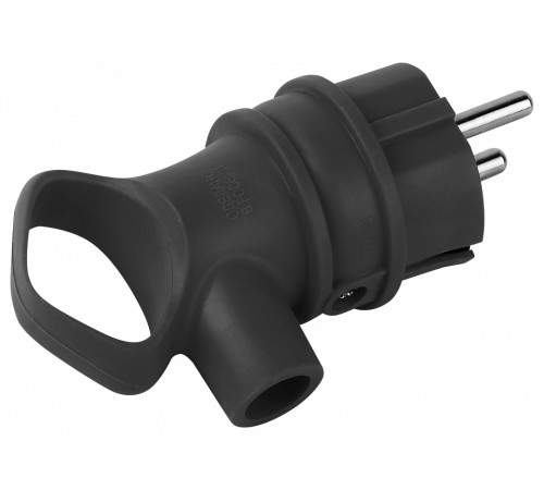 Вилка угловая ЭРА с заземлением IP44 VX12-B-IP44