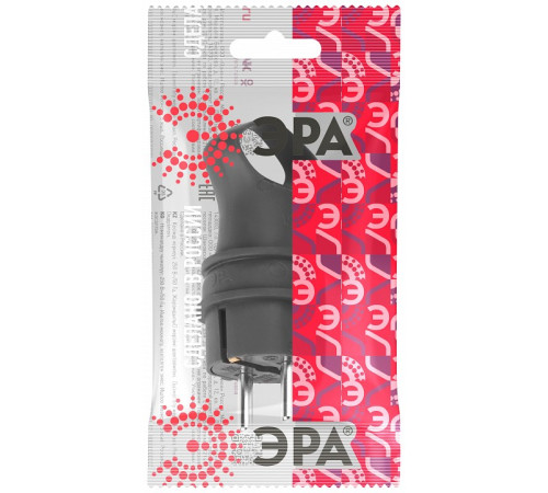 Вилка угловая ЭРА с заземлением IP44 VX12-B-IP44