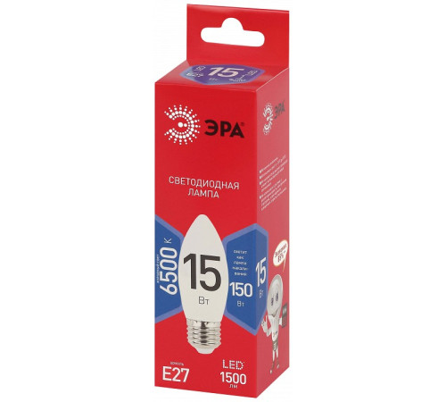 Лампа светодиодная Эра LED B35-15W-865-E27 R